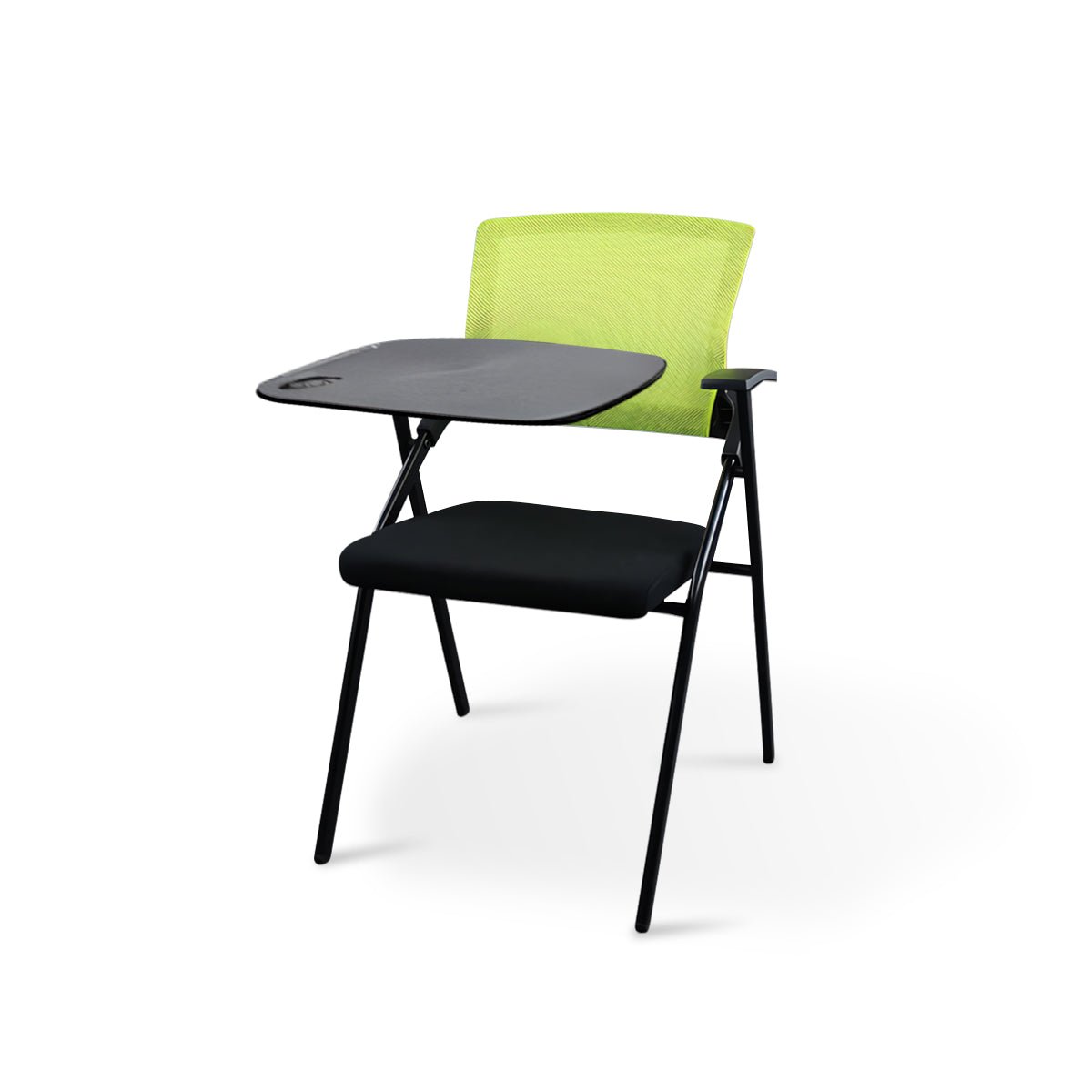 Furnavo Mesh Folding Conference Chair with Writing Tablet