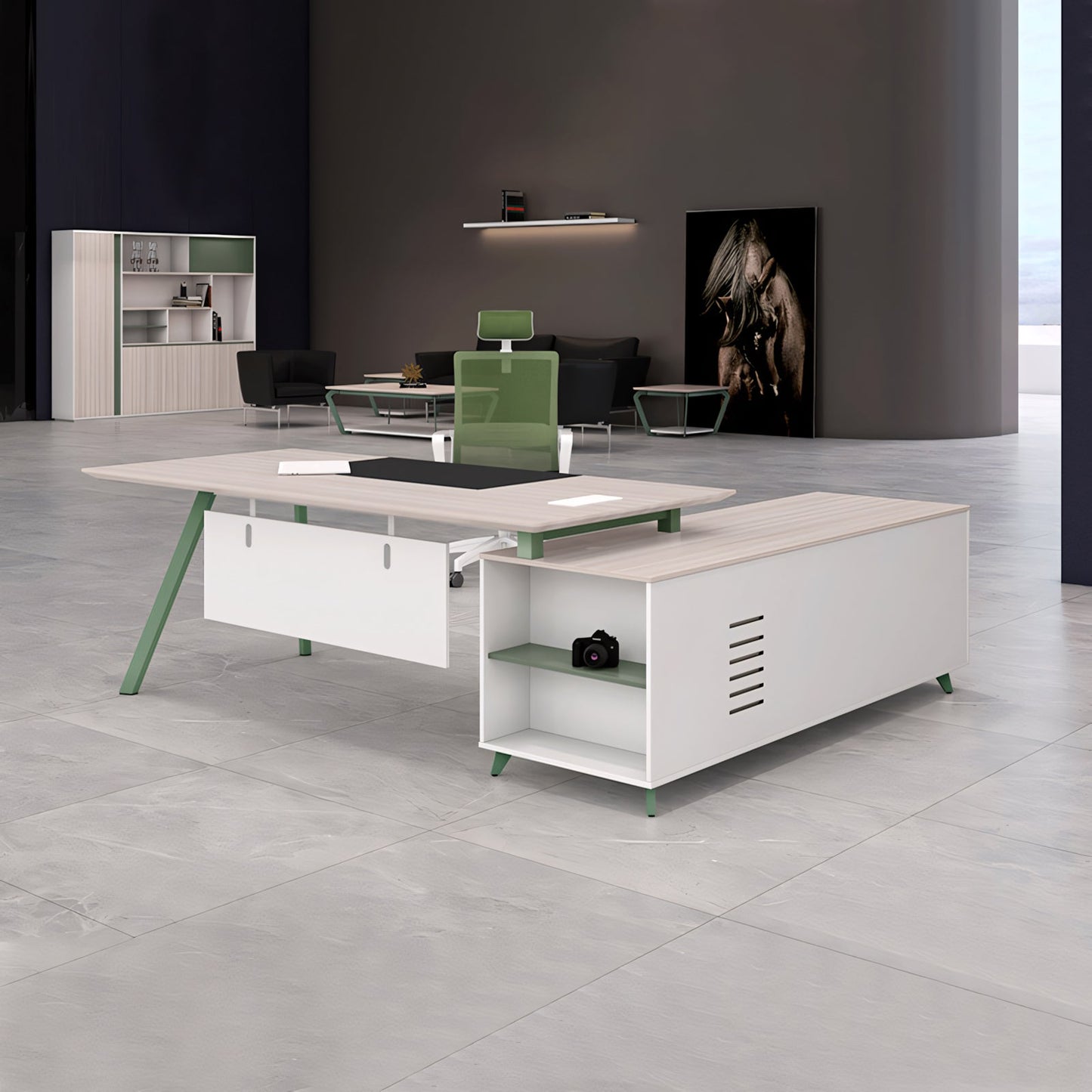Furnavo Executive Office Desk – Refined Modern Office Workstation