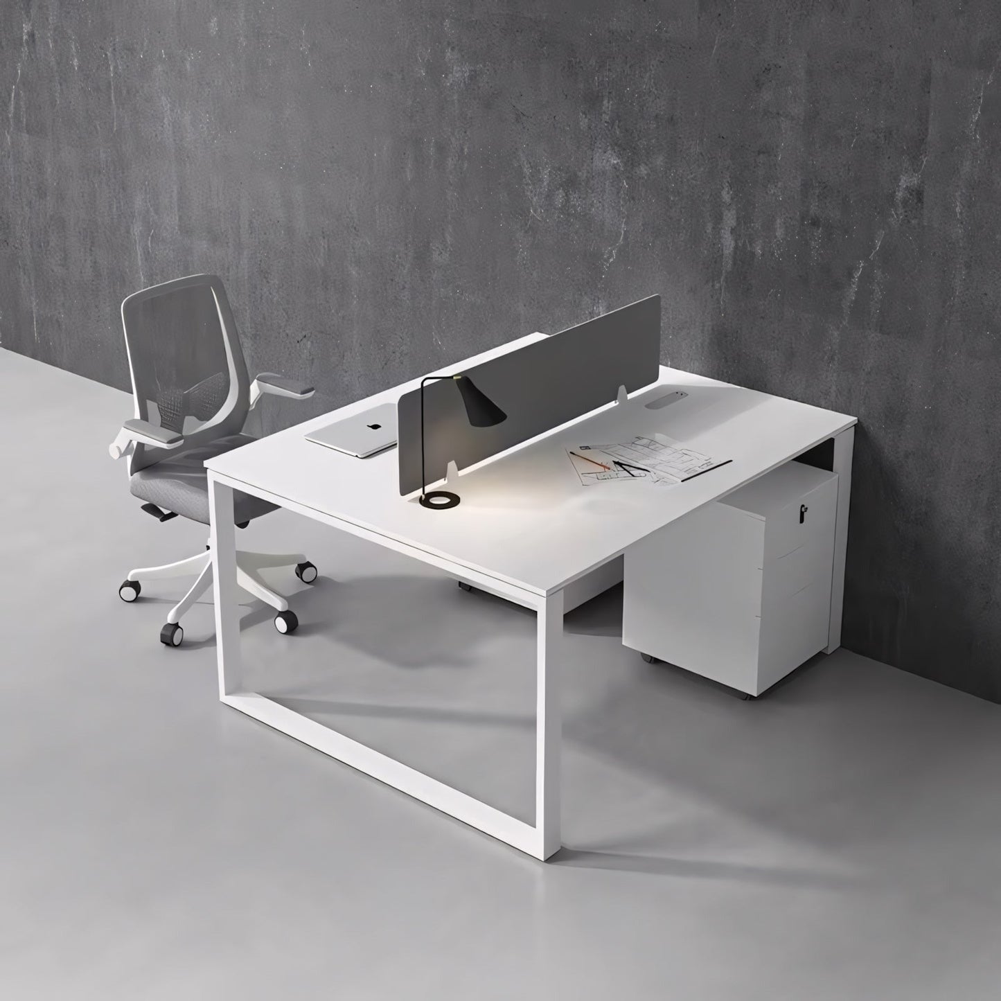 Furnavo Modern Staff Computer Desk – Office Desk Set for Teams and Individuals
