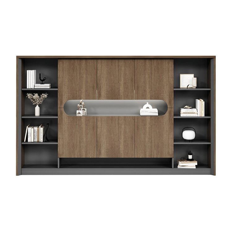 Furnavo Modern Executive Desk – Refined Desk with Large Side Cabinet