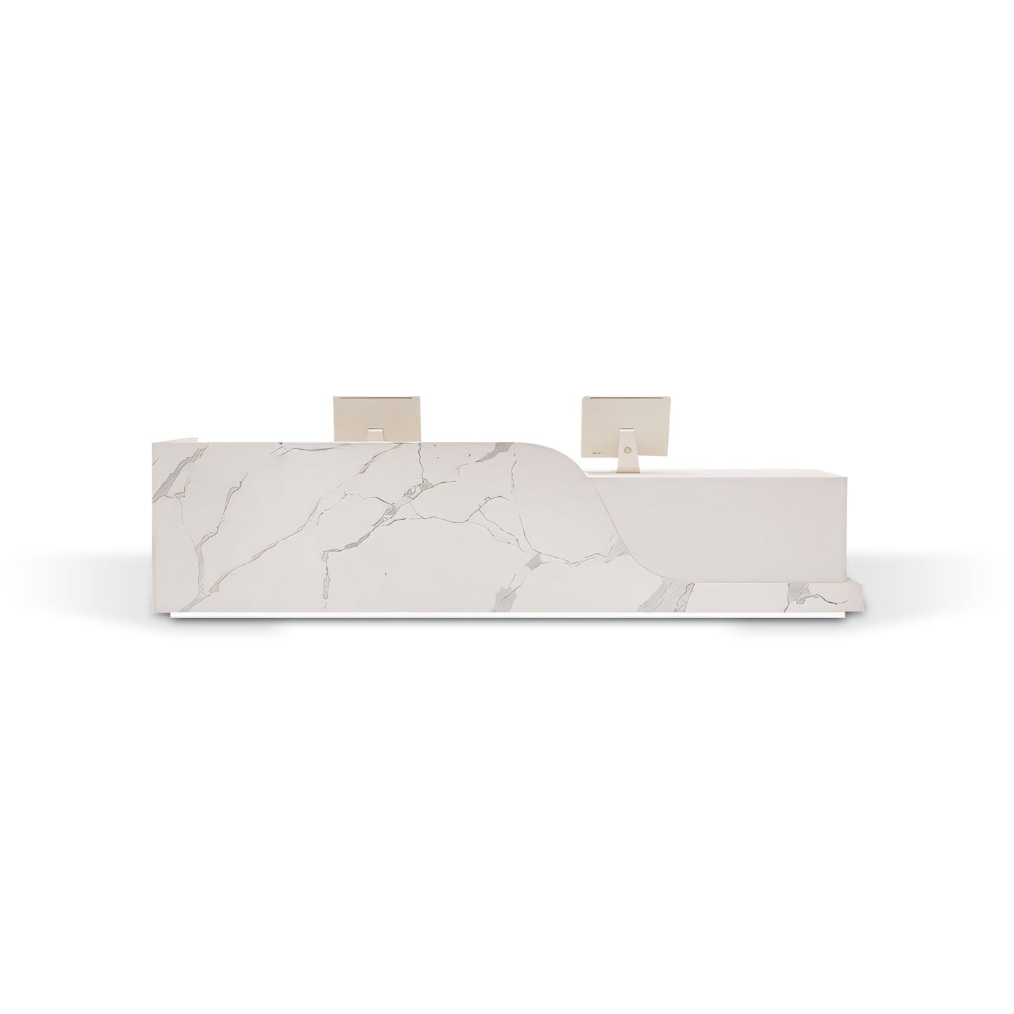 Furnavo Stylish Premium Rectangular Reception Desk