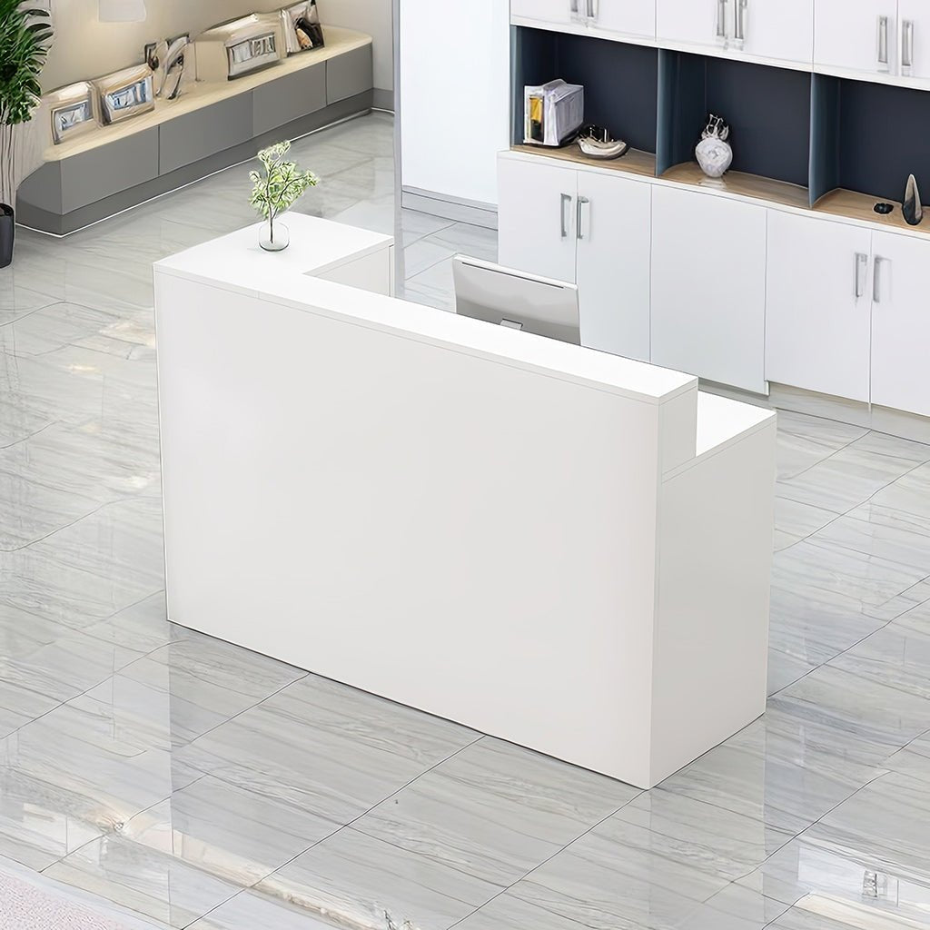 Furnavo Light Luxury Reception Desk – Modern Checkout Counter for Stores & Offices