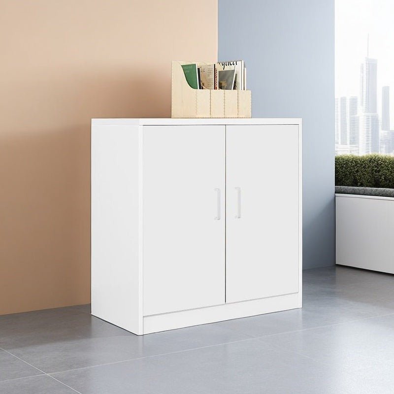 Furnavo Classic Wood Grain Cabinet – Desk Storage with Large Capacity