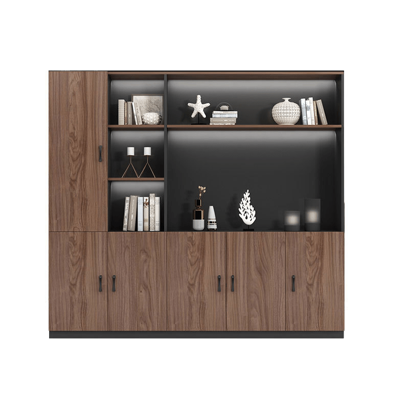 Furnavo Executive Desk with Built-In LED Strip Lighting