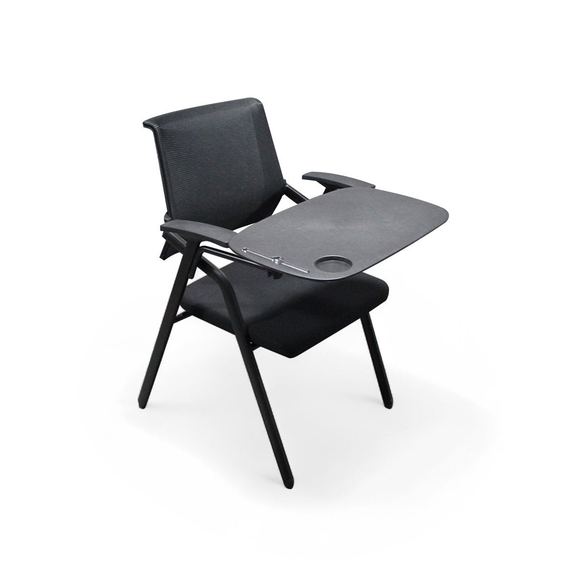 Furnavo Mesh Folding Conference Chair with Writing Tablet