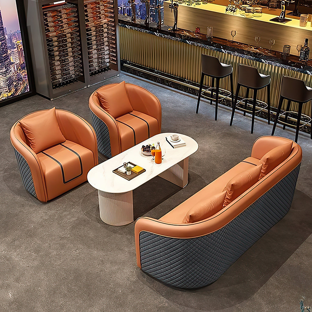 Furnavo Sofa Reception Table and Chair Set