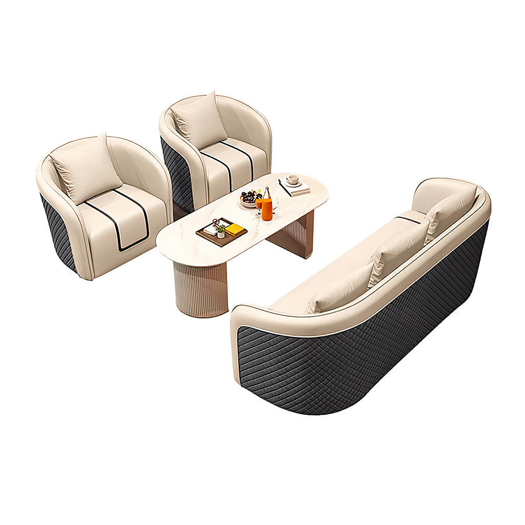 Furnavo Sofa Reception Table and Chair Set