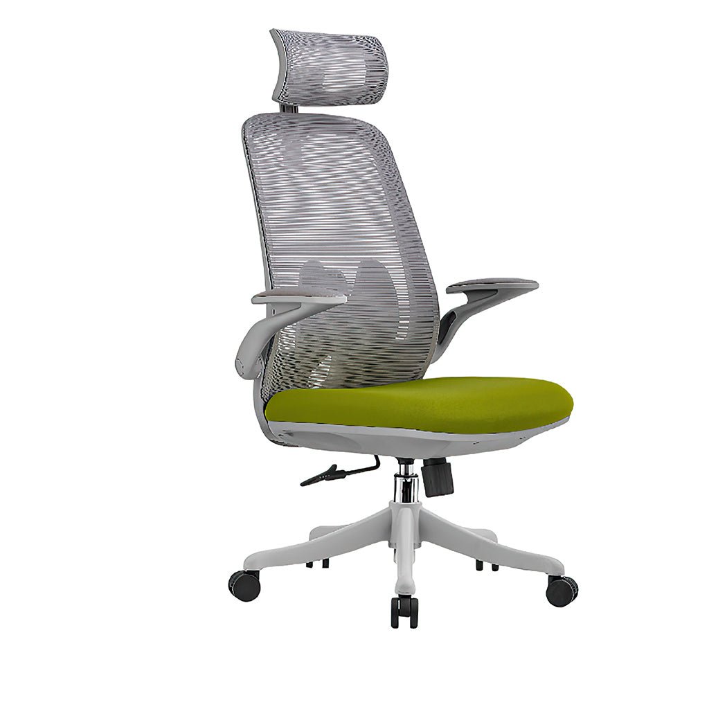 Furnavo Ergonomic Mesh Office Chair – High Back Design with Adjustable Headrest & Lumbar Support