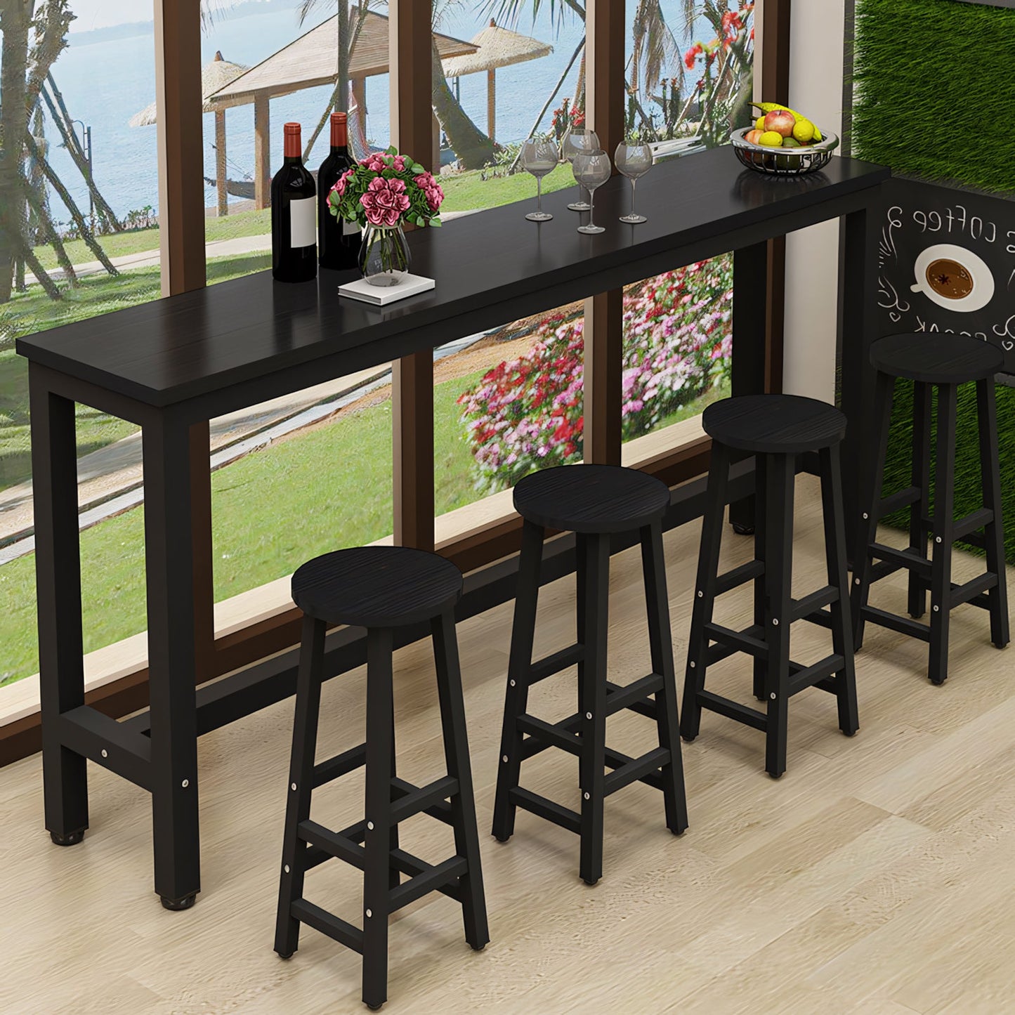 Furnavo Compact Classic Bar Table