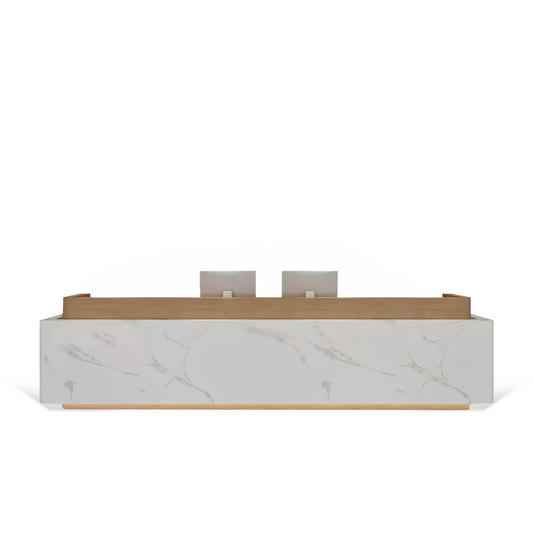 Furnavo Light Luxury Simple Corporate Checkout Counter Reception Desk