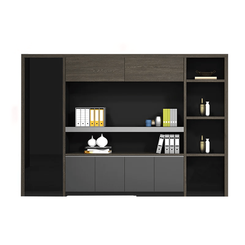 Furnavo L-Shape Executive Computer Desk – Office Workstation with Side Cabinet