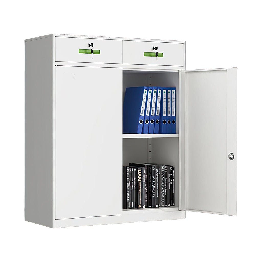 Furnavo Classic Office Storage Cabinet – Modern Filing Cupboard with Doors