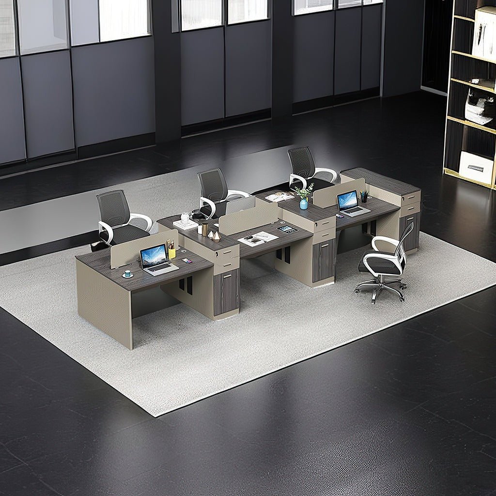 Furnavo Classic Computer Office Desk – Workstation with Storage