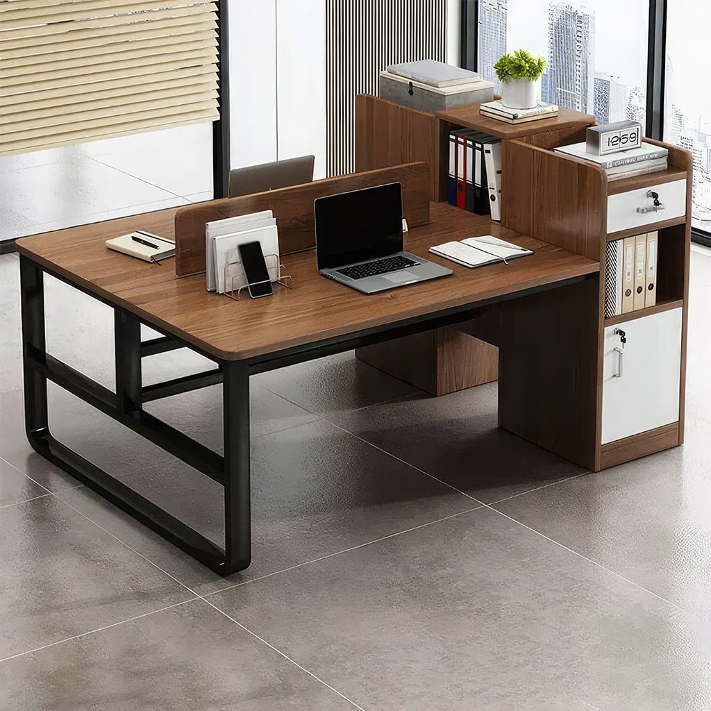 Furnavo Streamlined Modern Office Desk – Simple Minimalist Work Table