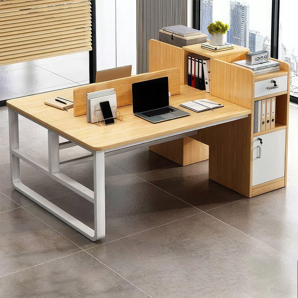 Furnavo Streamlined Modern Office Desk – Simple Minimalist Work Table