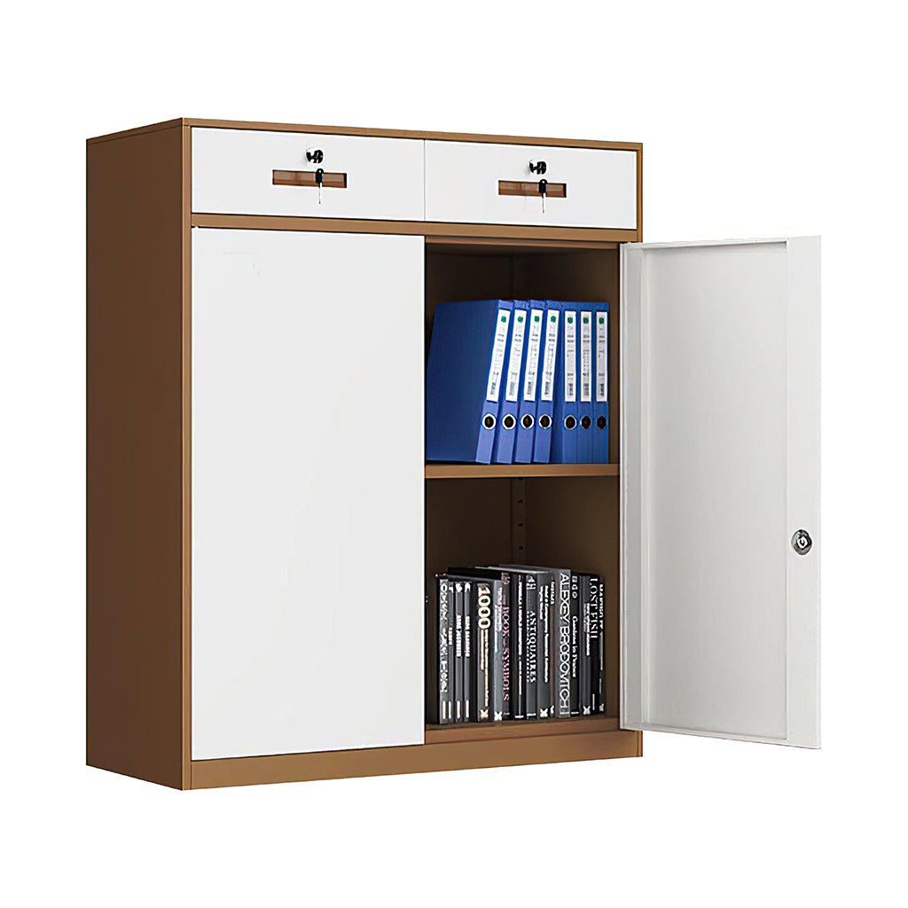 Furnavo Classic Office Storage Cabinet – Modern Filing Cupboard with Doors