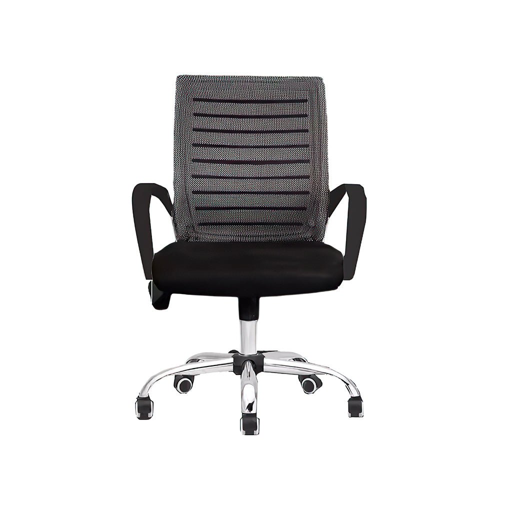 Furnavo Ergonomic Mesh Mid Back Computer Chair Black