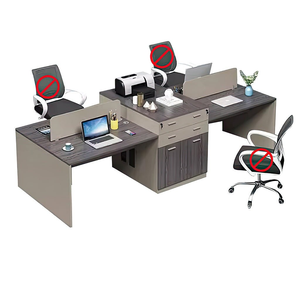 Furnavo Classic Computer Office Desk – Workstation with Storage