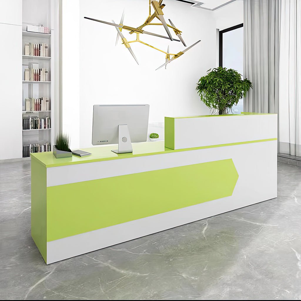 Furnavo Reception Desk Cashier Counter for Office and Beauty Salons