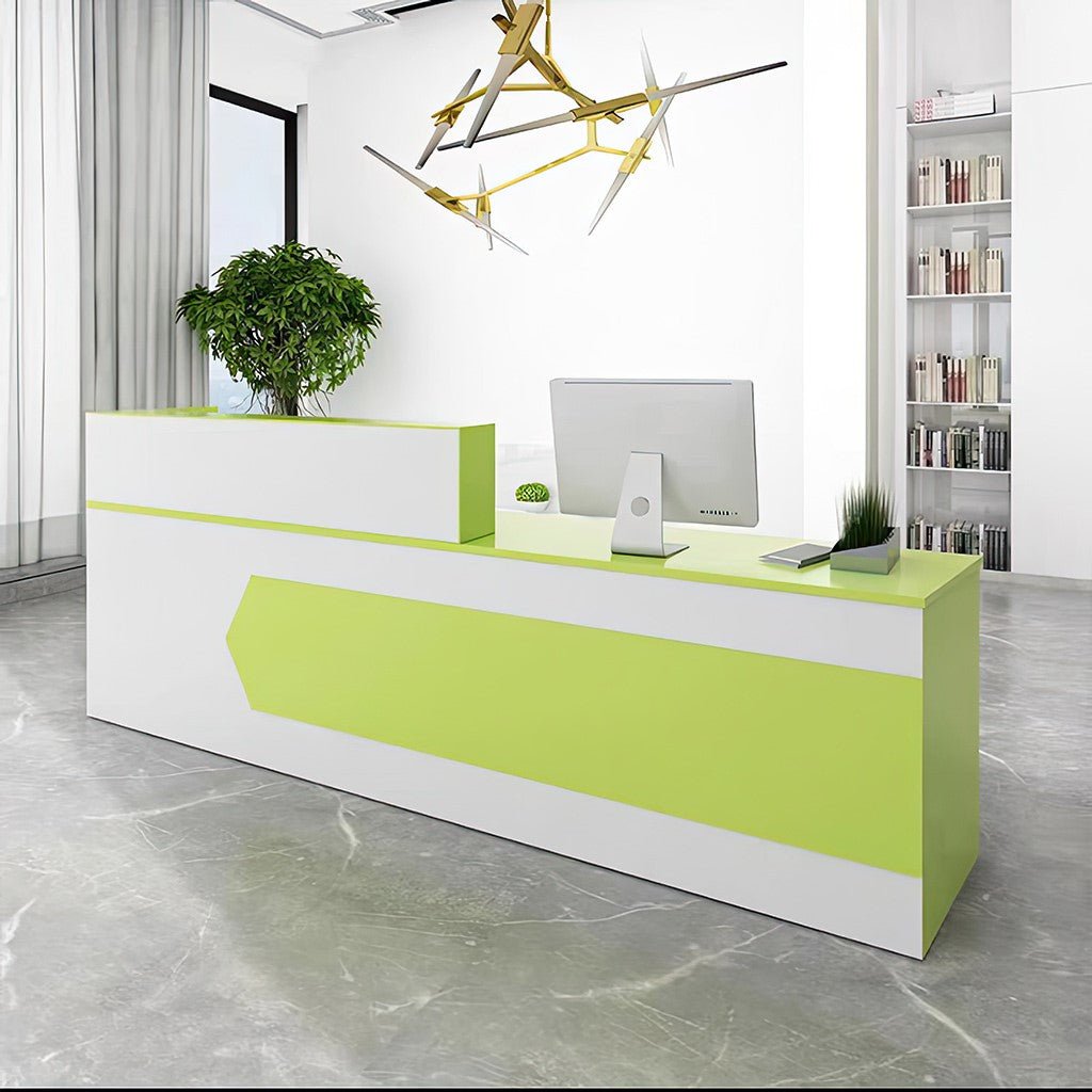 Furnavo Reception Desk Cashier Counter for Office and Beauty Salons