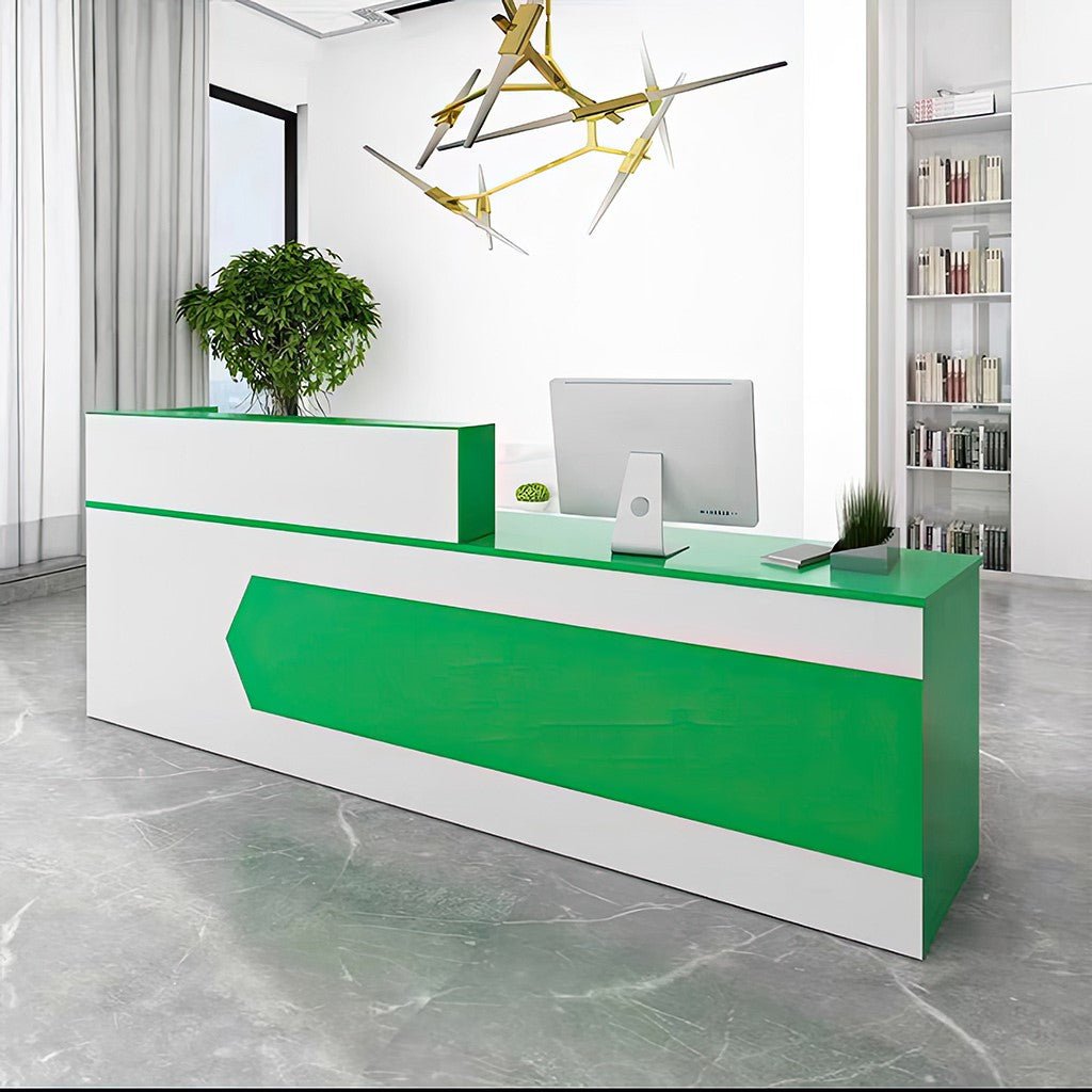 Furnavo Reception Desk Cashier Counter for Office and Beauty Salons