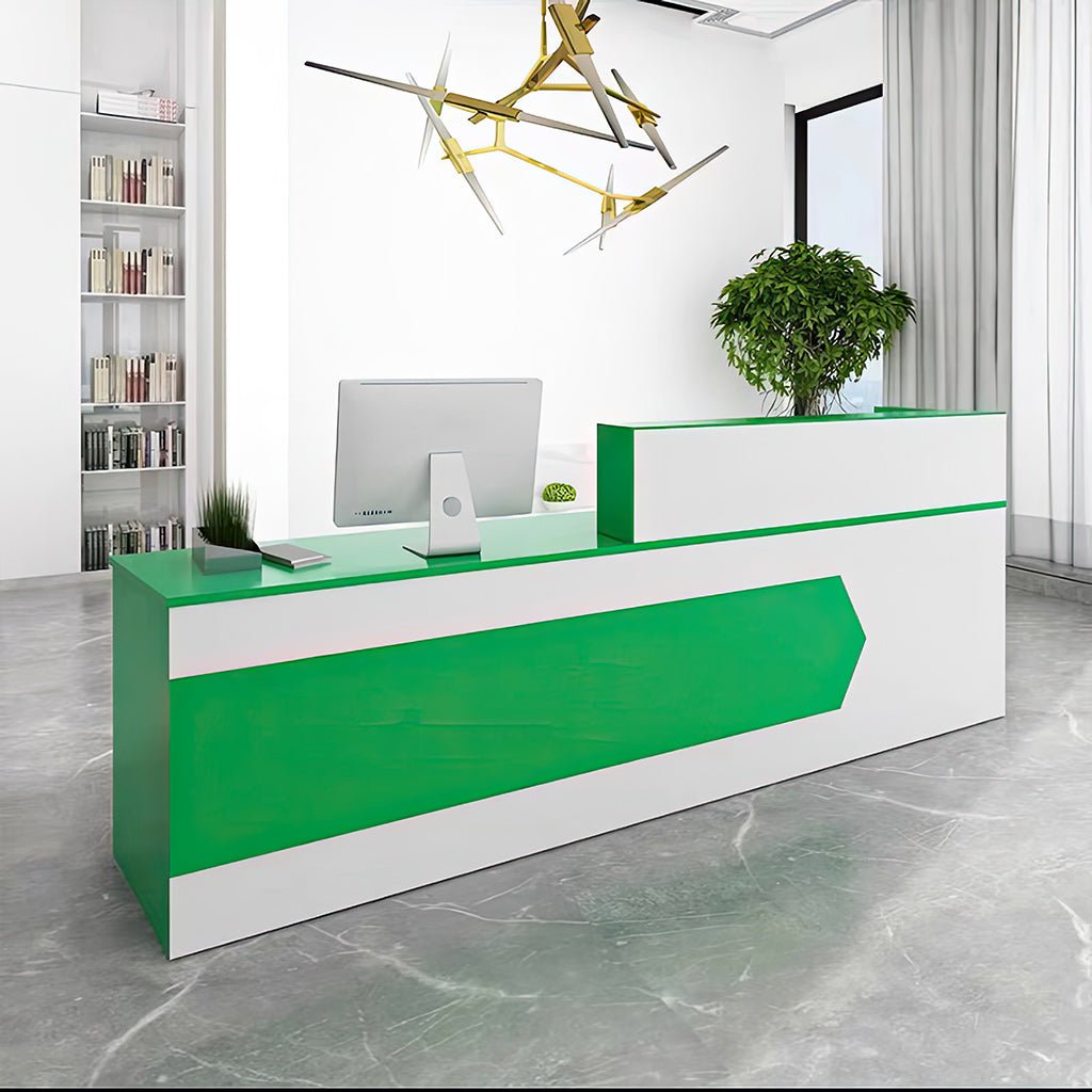 Furnavo Reception Desk Cashier Counter for Office and Beauty Salons