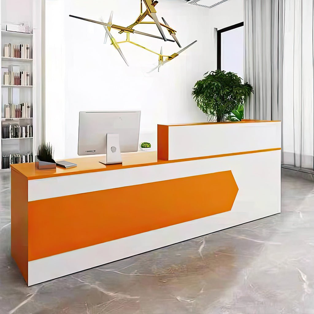 Furnavo Reception Desk Cashier Counter for Office and Beauty Salons