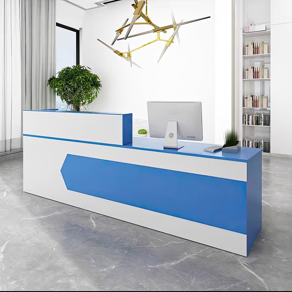 Furnavo Reception Desk Cashier Counter for Office and Beauty Salons