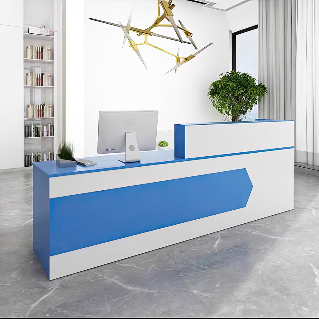 Furnavo Reception Desk Cashier Counter for Office and Beauty Salons