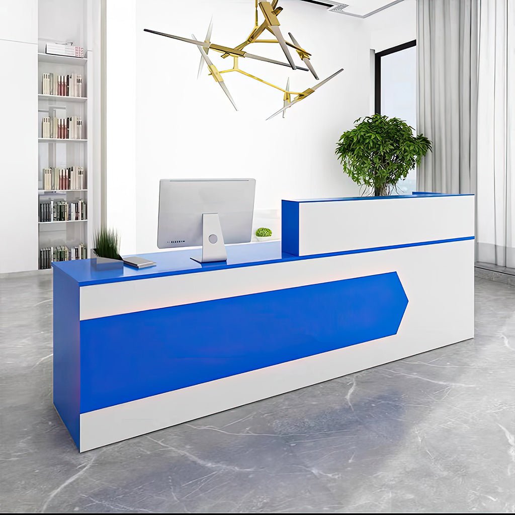 Furnavo Reception Desk Cashier Counter for Office and Beauty Salons
