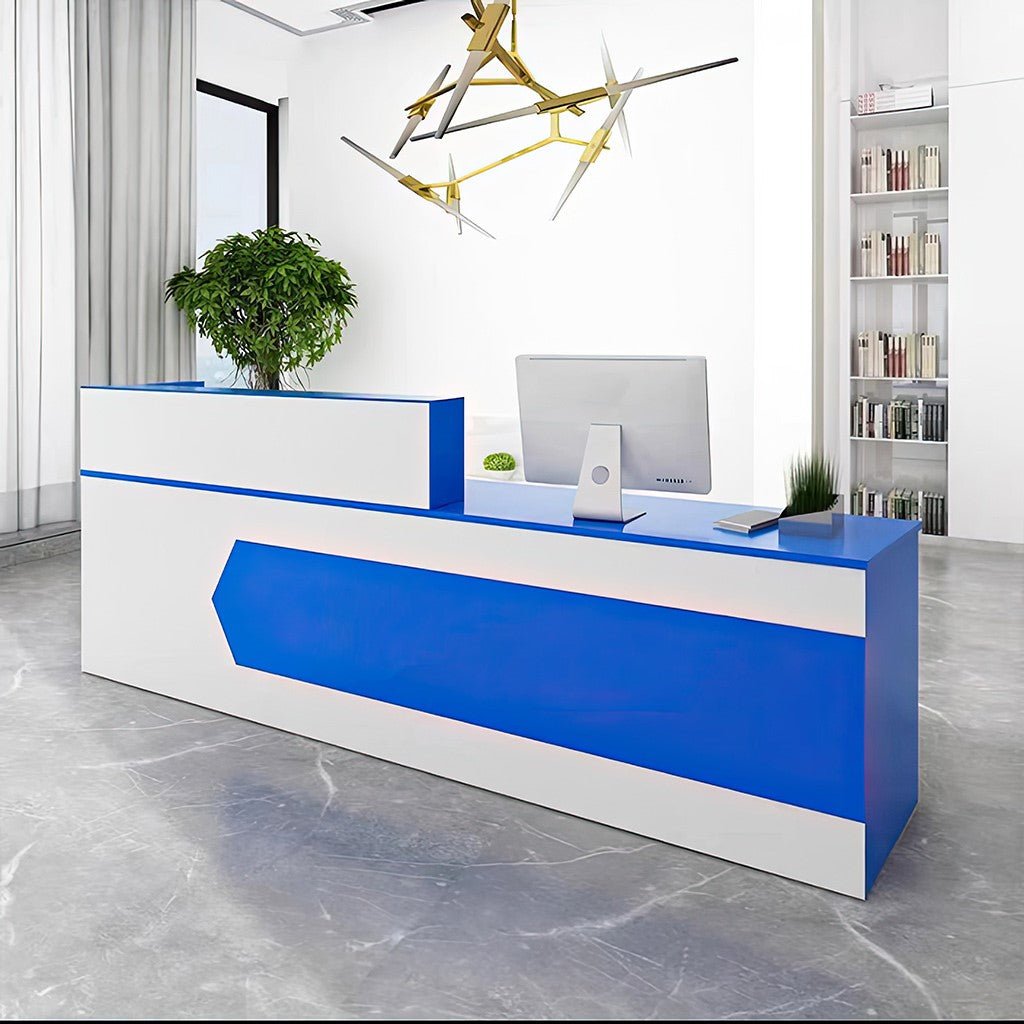 Furnavo Reception Desk Cashier Counter for Office and Beauty Salons