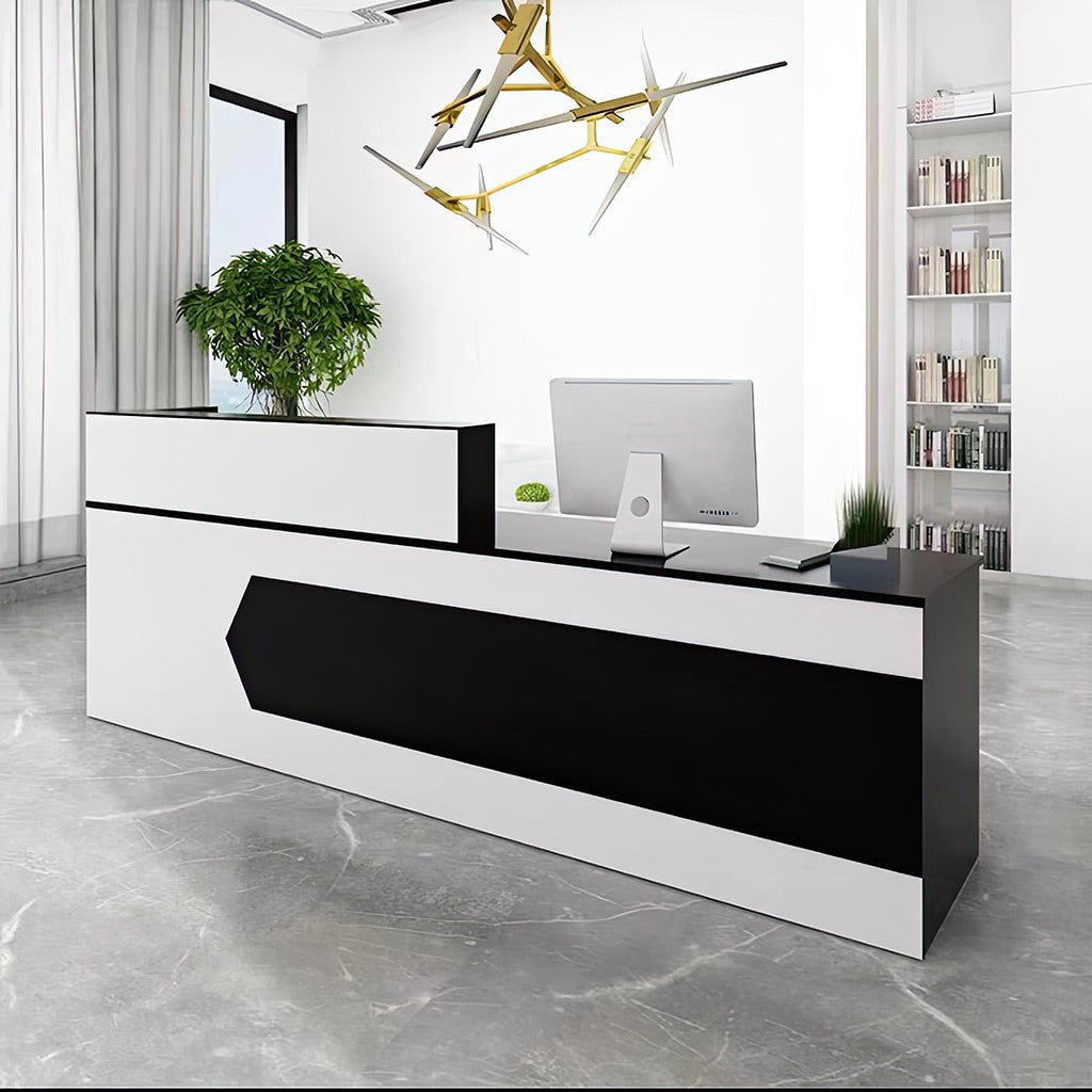 Furnavo Reception Desk Cashier Counter for Office and Beauty Salons
