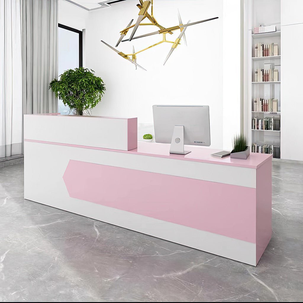 Furnavo Reception Desk Cashier Counter for Office and Beauty Salons