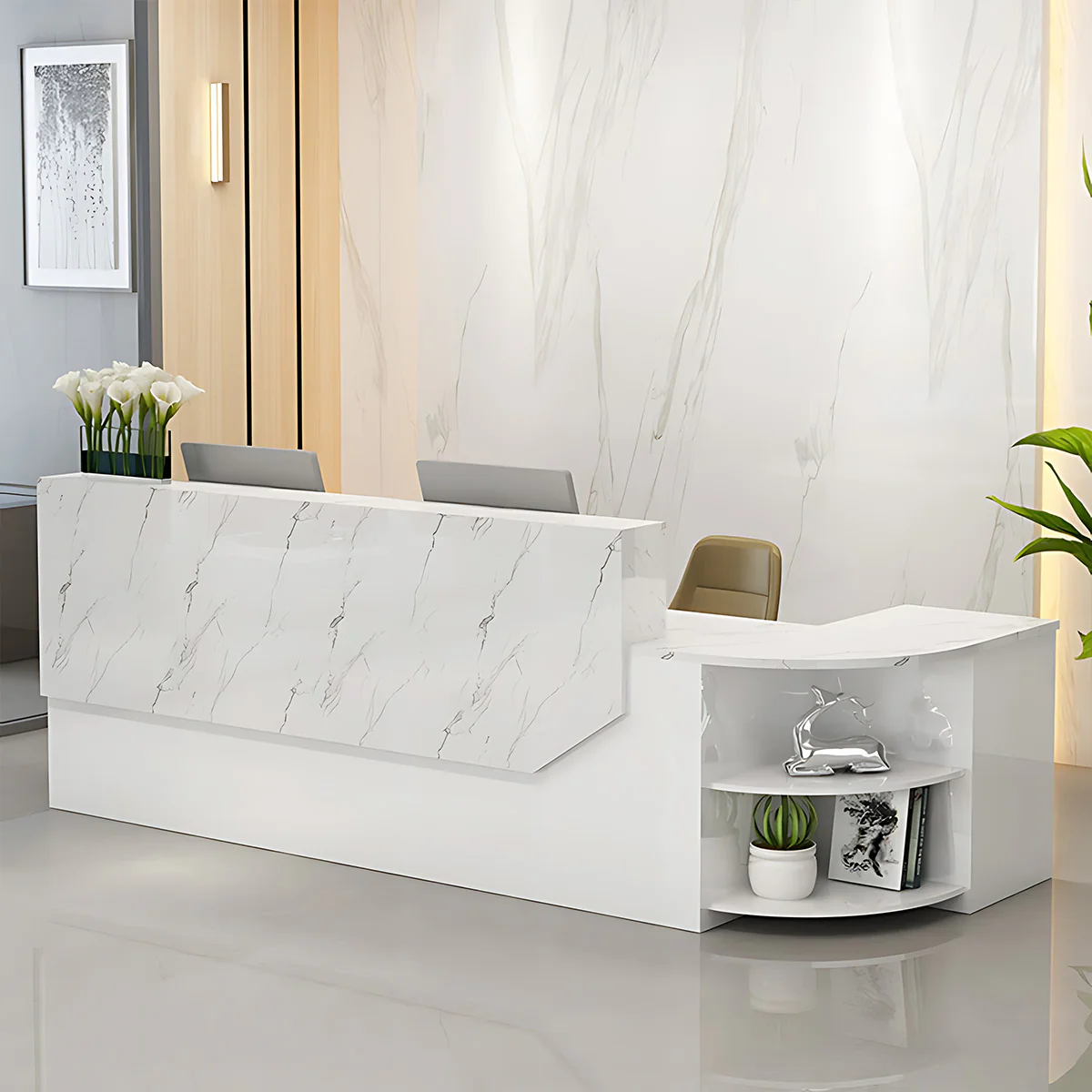 Furnavo Classic Salon Office Shop Store Institution Reception Desk