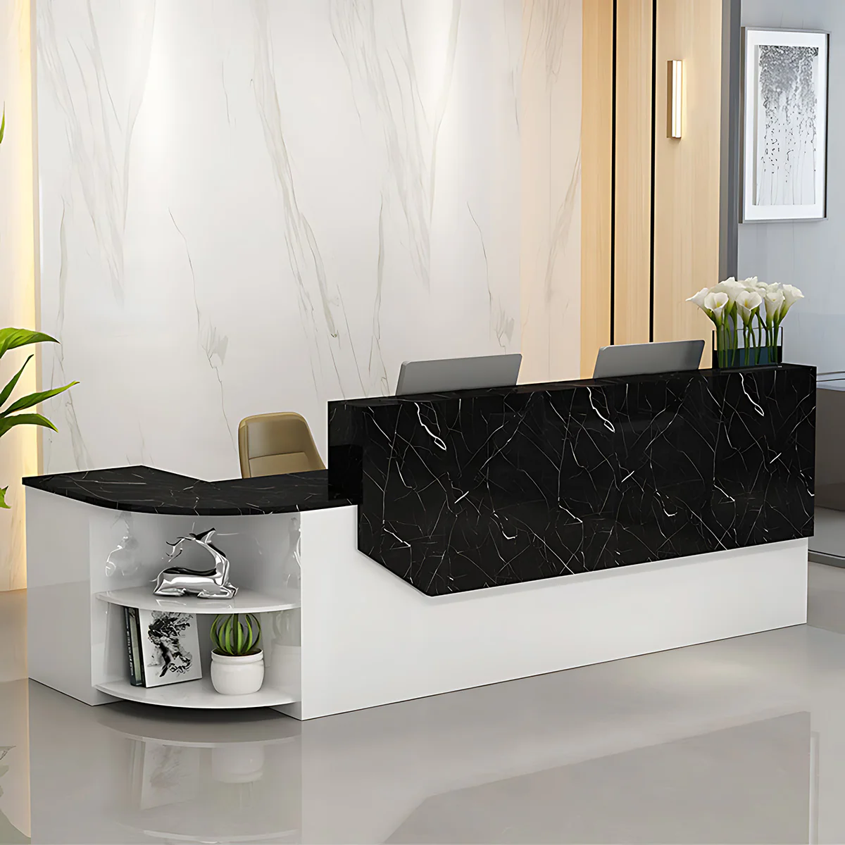 Furnavo Classic Salon Office Shop Store Institution Reception Desk