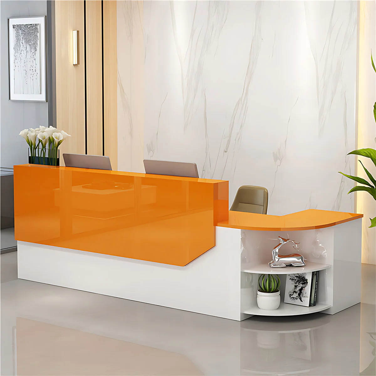 Furnavo Classic Salon Office Shop Store Institution Reception Desk