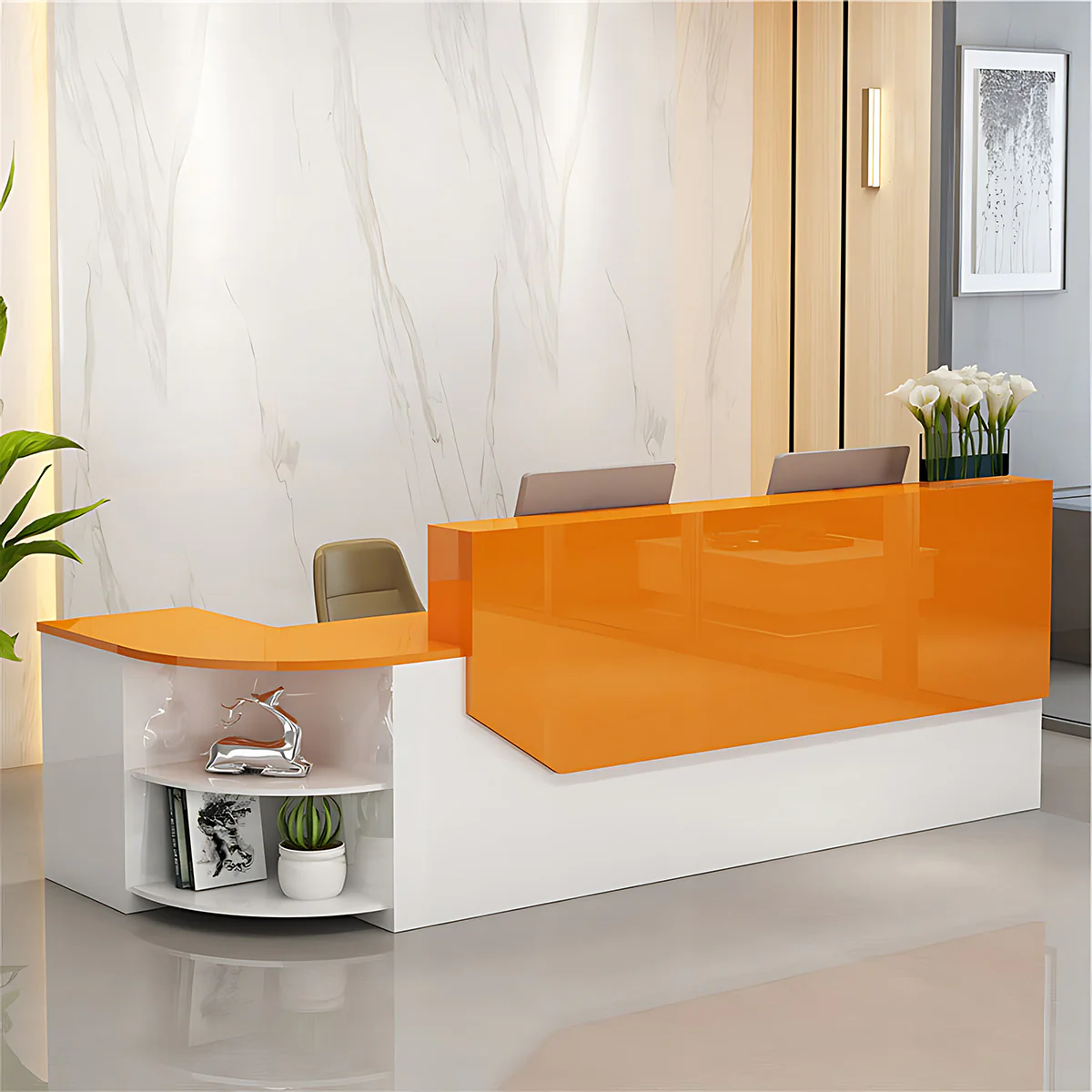 Furnavo Classic Salon Office Shop Store Institution Reception Desk