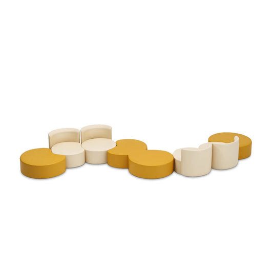 Furnavo Curved Lounge Sofa for Office and Reception Areas