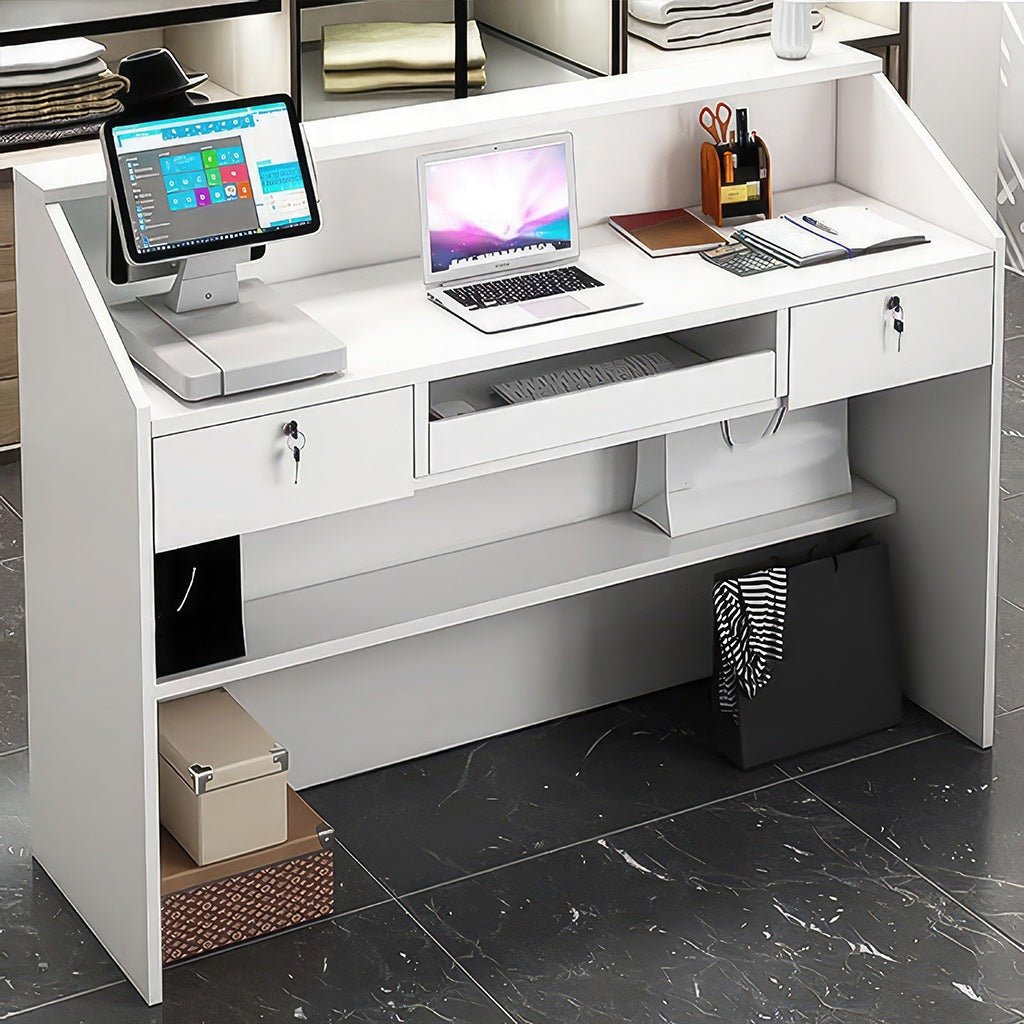 Furnavo Fashion Stylish Store Salon Reception Desk Checkout Counter