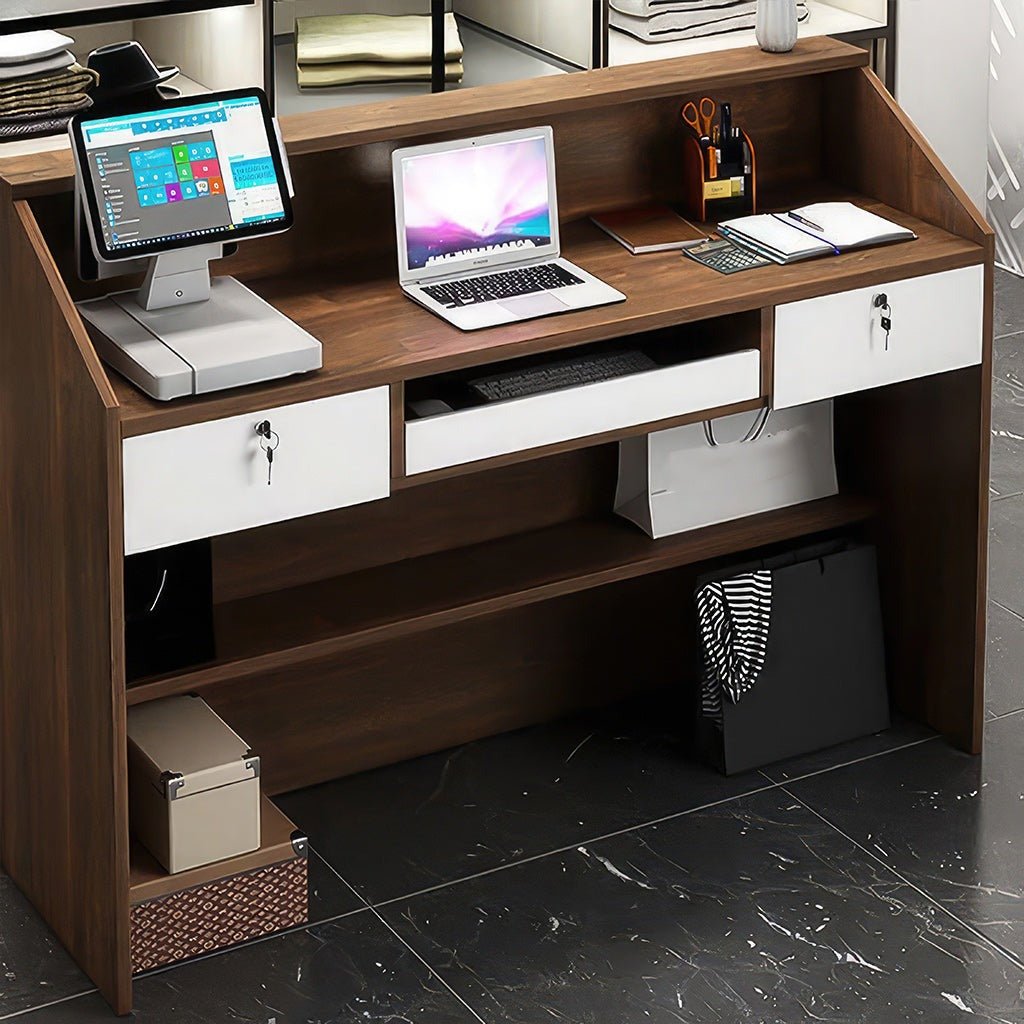 Furnavo Fashion Stylish Store Salon Reception Desk Checkout Counter