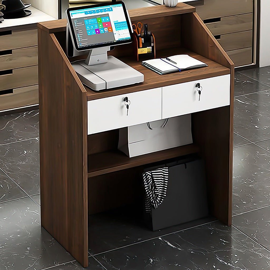 Furnavo Fashion Stylish Store Salon Reception Desk Checkout Counter