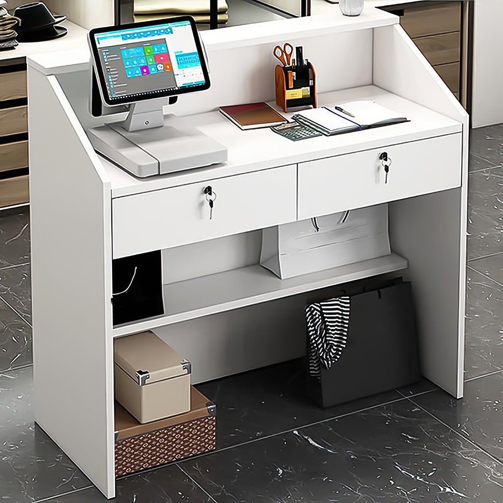Furnavo Fashion Stylish Store Salon Reception Desk Checkout Counter