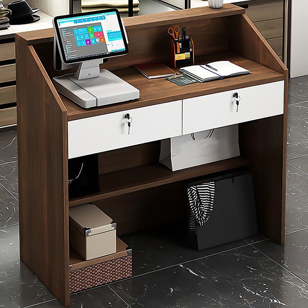 Furnavo Fashion Stylish Store Salon Reception Desk Checkout Counter