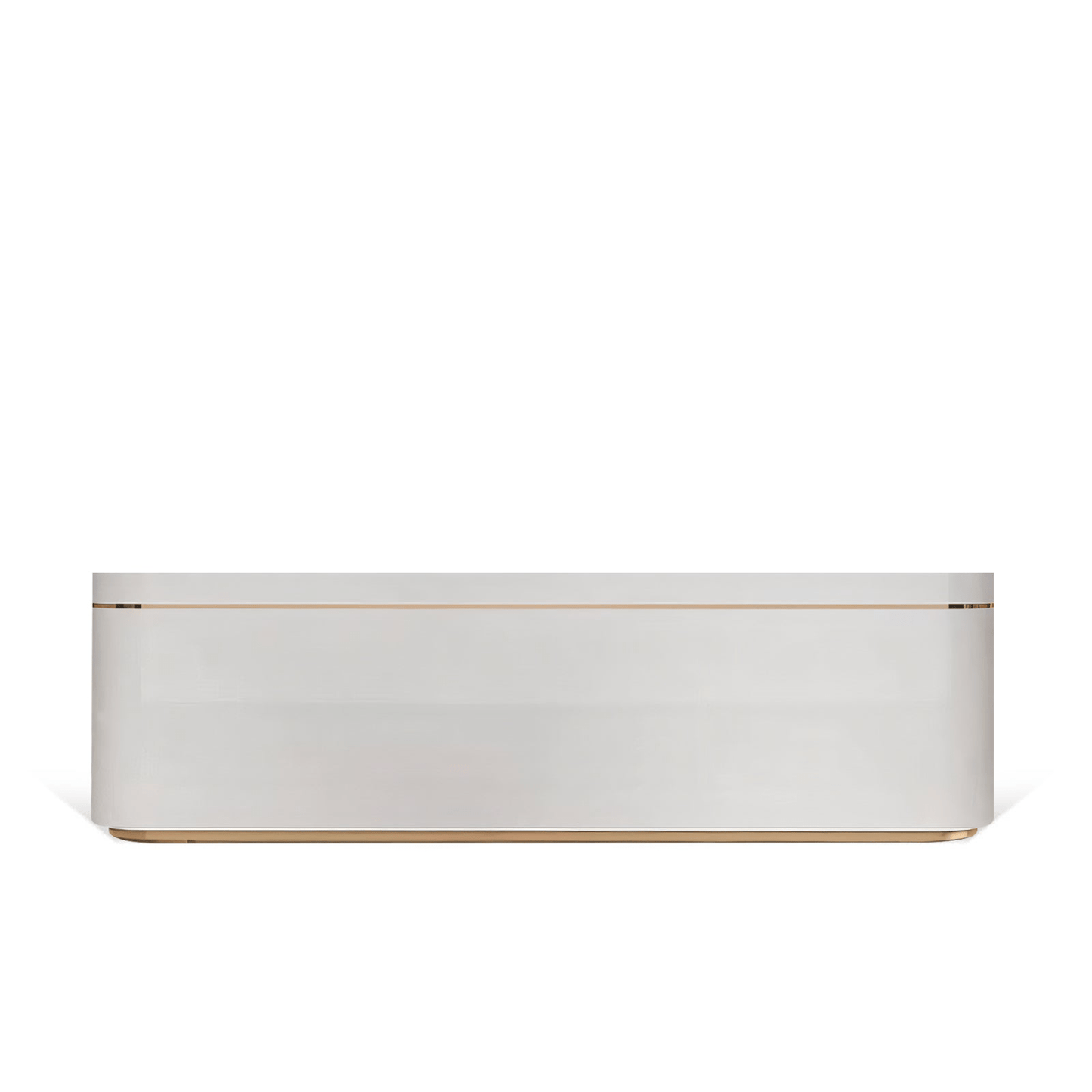 Furnavo Lacquered Arc Reception Desk – Modern Curved Front Counter for Bars & Offices