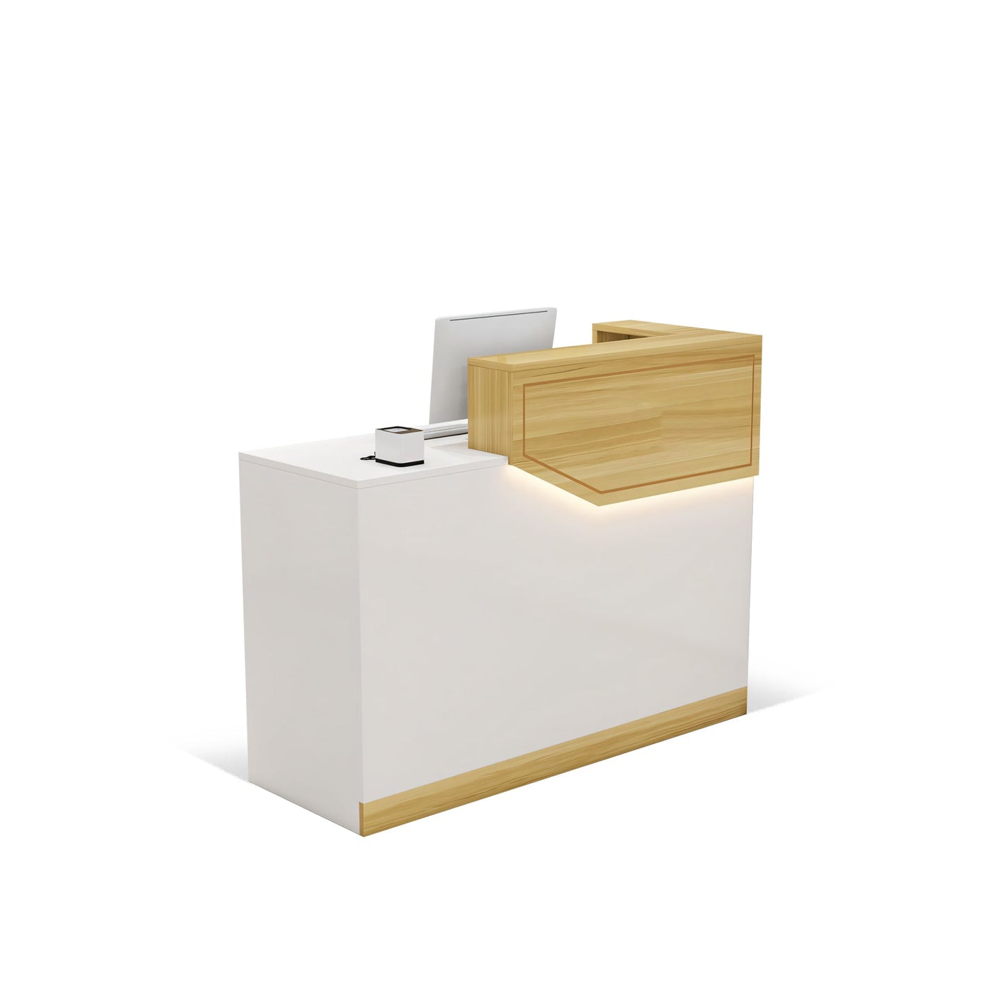 Furnavo Simple Reception Desk – Compact Checkout Counter for Salons, Stores & Restaurants