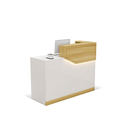 Furnavo Simple Reception Desk – Compact Checkout Counter for Salons, Stores & Restaurants