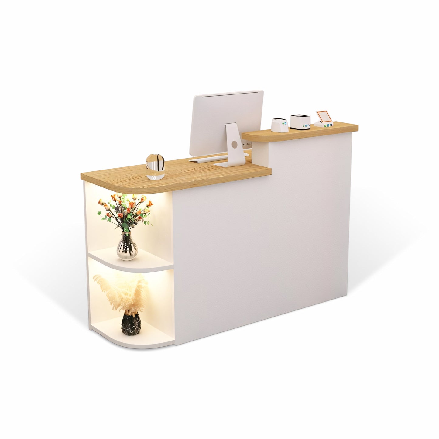 Furnavo Simple Salon Office Shop Store Institution Reception Desk