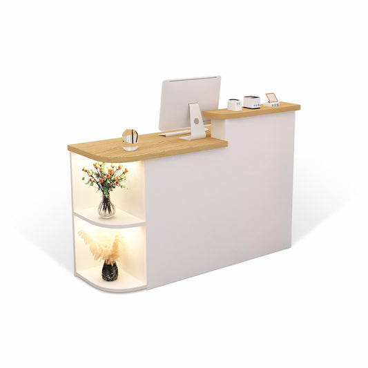 Furnavo Simple Salon Office Shop Store Institution Reception Desk