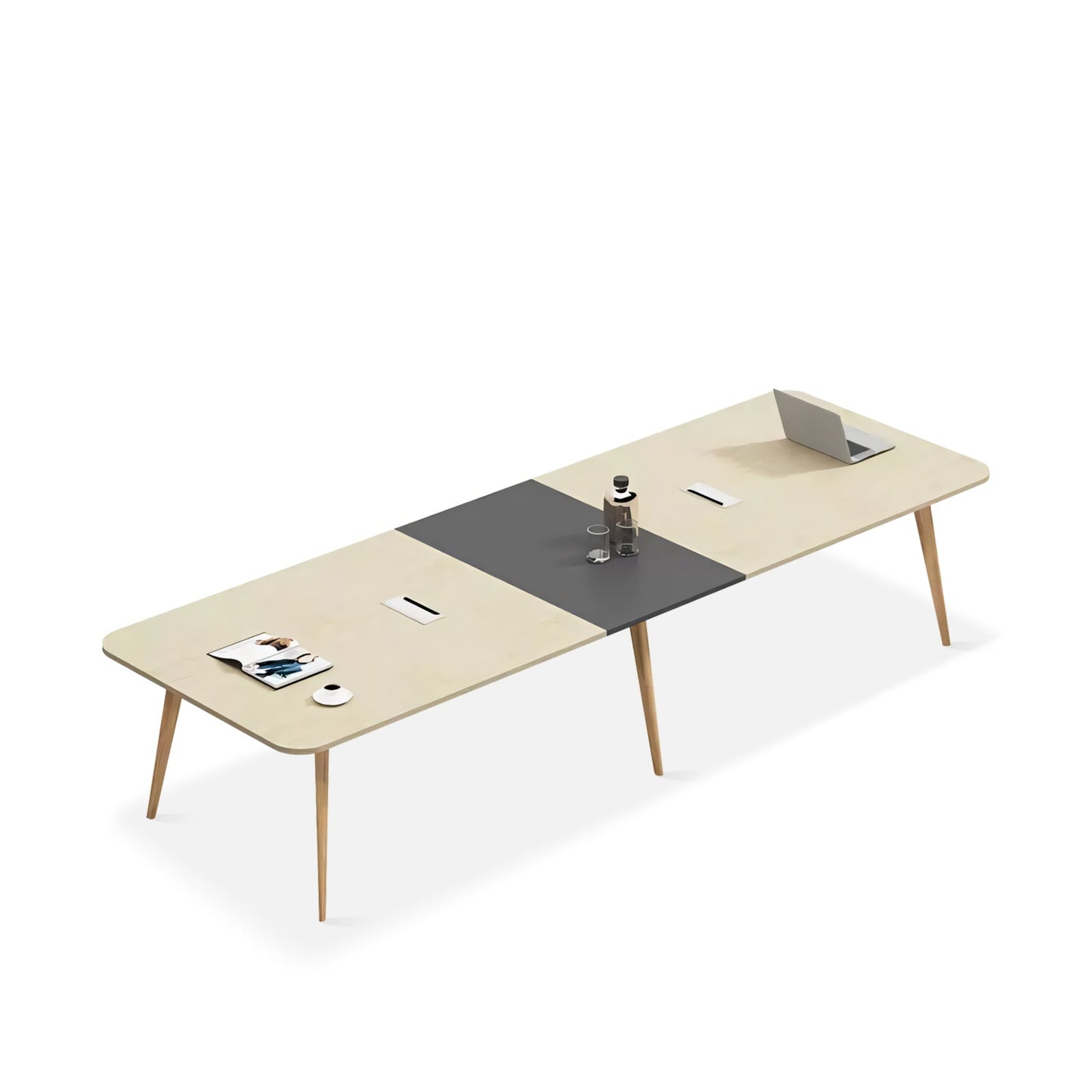 Furnavo Conference Table and Chairs – Simple Office Meeting Set