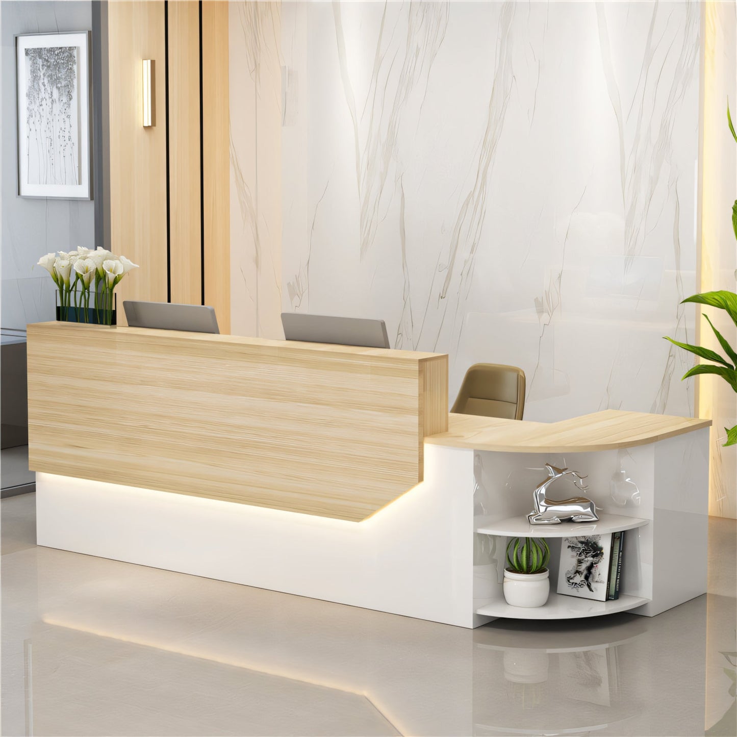 Furnavo Classic Salon Office Shop Store Institution Reception Desk